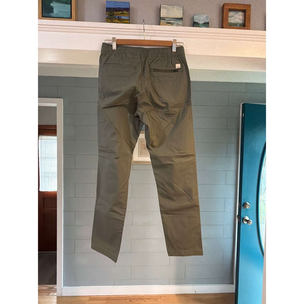 Vuori Ripstop Pants Army Green Organic Cotton Stretch VW401 Womens Small - Picture 3 of 5